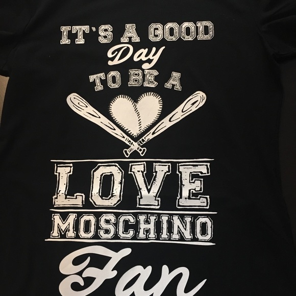 NWT Love Moschino black T-shirt size US 8 - Picture 5 of 10